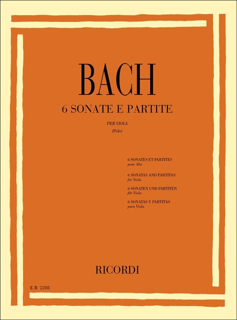 6 Sonate E Partite Bwv 1001 - 1006